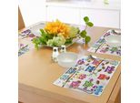 Tovagliette Abakuhaus Con Gufi, Gufi Sportivi, Cheerleader, Squadra Di Football Americano, Allenatore, Animali, Stile Caricaturale, Tiscjdeco In Tessuto Resistente Ai Colori Per La Sala Da Pranzo E La Cucina, Multicolore