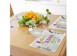 Abakuhaus Tovagliette Con Citazioni, Oggi è Un Giorno Fortunato Inspiring Happiness Momenti Felici Word Work Success Print, Tiscjdeco In Tessuto Resistente Ai Colori Per La Sala Da Pranzo E La Cucina, Multicolore