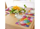 Tovagliette Per Bambini Abakuhaus, Motivo A Palloncini, Illustrazioni Colorate, Tema "Compleanno"", Che Celebra Il Divertimento Dell'infanzia, Decorazioni Da Tavola In Tessuto Resistente Al Lavaggio Per La Sala Da Pranzo E La Cucina, Multicolore"