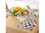 Tovagliette Abakuhaus Retro, Grande Patchwork Di Diversi Motivi Tradizionali Classici, Vintage E Festivi, Decorazioni Da Tavola In Tessuto Resistente Ai Colori Per La Sala Da Pranzo E La Cucina, Multicolore