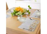 Abakuhaus Tovagliette Con Conchiglie, Conchiglie Su Motivo In Legno Tropical Honeymoon Getaways Classico Tema Marino, Tiscjdeco In Tessuto Resistente Al Colore Per La Sala Da Pranzo E La Cucina, Perla Avorio