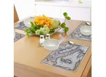 Tovagliette Abakuhaus Fernweh, Mappa Colorata Dell'italia Del Xviii Secolo Stampata Dal Geografo Francese Vaugondy, Tiscjdeco In Tessuto Resistente Ai Colori Per La Sala Da Pranzo E La Cucina, Multicolore