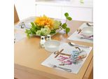 Abakuhaus Tovagliette Con Ancore, Ancore Con Coralli, Alghe, Vita Sottomarina, Immersioni, Divertimento, Decorazioni Da Tavola In Tessuto Resistente Al Lavaggio Per La Sala Da Pranzo E La Cucina, Multicolore Caramello