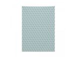 Abakuhaus Arazzo Geometrico, Quadrati Cubici In Morbido Tessuto Microfibra Colori Chiari Che Non Sbiadiscono Lavabile, 110 X 150 Cm, Verde Reseda, Blu Grigio, Bianco