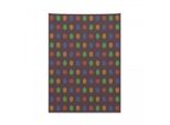 Abakuhaus Arazzo Geometrico, Esagoni Disegnati A Mano In Morbido Tessuto Microfibra Colori Chiari Che Non Sbiadiscono Lavabile, 110 X 150 Cm, Multicolore