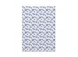 Arazzo Floreale Abakuhaus, Orchidee Viola Precoci In Morbido Tessuto Microfibra, Colori Chiari Che Non Sbiadiscono, Lavabile, 110 X 150 Cm, Blu Grigio E Viola