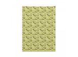 Arazzo Abakuhaus Avocado, Fette Di Avocado Maturo In Morbido Tessuto Microfibra, Colori Chiari Che Non Sbiadiscono, Lavabile, 110 X 150 Cm, Verde