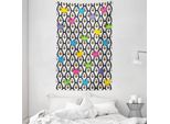 Abakuhaus Arazzo Colorato E Copriletto, Penguin Ice Animali In Morbido Tessuto Microfibra Lavabile Senza Scolorimento Stampa Digitale, 140 X 230 Cm, Multicolore
