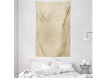 Abakuhaus Boho Arazzo E Copriletto, Motivo Floreale Vorticoso In Morbido Tessuto Microfibra Lavabile Senza Scolorimento Stampa Digitale, 140 X 230 Cm, Beige