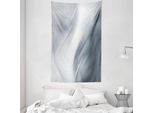 Abakuhaus Arazzo E Copriletto Grigio, Sintesi Monocromatica In Morbido Tessuto Microfibra Lavabile Senza Scolorimento Stampa Digitale, 140 X 230 Cm, Grigio