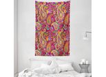 Abakuhaus Arazzo Colorato E Copriletto, Paisley Orientale In Morbido Tessuto Microfibra Lavabile Senza Scolorimento Stampa Digitale, 140 X 230 Cm, Multicolore