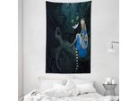 Abakuhaus Arazzo Colorato E Copriletto, Fairytale Bambini In Morbido Tessuto Microfibra Lavabile Senza Scolorimento Stampa Digitale, 140 X 230 Cm, Multicolore