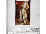 Abakuhaus Arazzo Occidentale E Copriletto, America Retro Rodeo In Morbido Tessuto Microfibra Lavabile Senza Scolorimento Stampa Digitale, 140 X 230 Cm, Beige Marrone