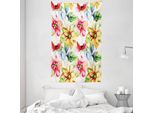 Abakuhaus Arazzo Colorato E Copriletto, Motivo Country In Morbido Tessuto Microfibra Lavabile Senza Scolorimento Stampa Digitale, 140 X 230 Cm, Multicolore