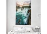 Abakuhaus Arazzo Colorato E Copriletto, Cascata Selvaggia In Morbido Tessuto Microfibra Lavabile Senza Scolorimento, Stampa Digitale, 140 X 230 Cm, Multicolore