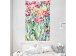 Abakuhaus Tappeto Colorato E Copriletto, Estate Primavera In Morbido Tessuto Microfibra Lavabile Senza Scolorimento Stampa Digitale, 140 X 230 Cm, Multicolore