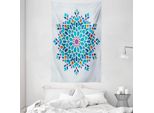 Abakuhaus Arazzo Colorato E Copriletto, Damasco In Morbido Tessuto Microfibra Lavabile Senza Scolorimento, Stampa Digitale, 140 X 230 Cm, Multicolore