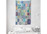 Abakuhaus Arazzo Colorato E Copriletto, Flora In Morbido Tessuto Microfibra Lavabile Senza Scolorimento Stampa Digitale, 140 X 230 Cm, Multicolore