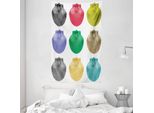 Abakuhaus Arazzo Colorato E Copriletto, Composizione Con Conchiglie In Morbido Tessuto In Microfibra Lavabile Senza Scolorimento, Stampa Digitale, 140 X 230 Cm, Multicolore