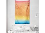 Abakuhaus Arazzo E Copriletto Tropicale, Seagull Palme Sole In Morbido Tessuto Microfibra Lavabile Senza Scolorimento Stampa Digitale, 140 X 230 Cm, Multicolore