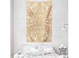 Abakuhaus Arazzo E Copriletto Beige, Origine Motivo In Morbido Tessuto Microfibra Lavabile Senza Scolorimento Stampa Digitale, 140 X 230 Cm, Crema Tan