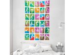 Abakuhaus Verde, Viola, Arazzo E Copriletto, Sport Estivi In Morbido Tessuto Microfibra Lavabile Senza Scolorimento, Stampa Digitale, 140 X 230 Cm, Viola Verde