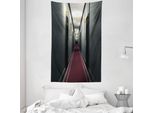 Abakuhaus Grigio Giallo Arazzo E Copriletto, Hotel Francesi In Morbido Tessuto Microfibra Lavabile Senza Scolorimento Stampa Digitale, 140 X 230 Cm, Grigio Giallo