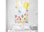 Abakuhaus Arazzo E Copriletto Libelle, LöWenzahn-GlüCk In Morbido Tessuto Microfibra Lavabile Senza Scolorimento Stampa Digitale, 140 X 230 Cm, Multicolore