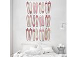 Abakuhaus Arazzo E Copriletto Retrò, Ballerine Da Balletto In Morbido Tessuto Microfibra Lavabile Senza Scolorimento Stampa Digitale, 140 X 230 Cm, Beige Rosa