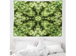 Abakuhaus Arazzo Verde, Stile Retrò Astratto In Morbido Tessuto Microfibra Lavabile Senza Scolorimento, Stampa Digitale, 150 X 110 Cm, Verde