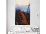 Abakuhaus Arazzo Naturale E Copriletto, Alba Sulle Montagne In Morbido Tessuto Microfibra Lavabile Senza Scolorimento Stampa Digitale, 140 X 230 Cm, Multicolore