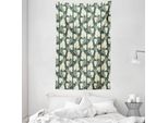 Abakuhaus Arazzo E Copriletto Traube, Motivo Floreale Agricolo In Morbido Tessuto Microfibra Lavabile Senza Scolorimento, Stampa Digitale, 140 X 230 Cm, Beige Verde