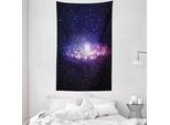 Abakuhaus Galaxis Arazzo E Copriletto, Nebula Cloud-Milky Way In Morbido Tessuto Microfibra Lavabile Senza Scolorimento Stampa Digitale, 140 X 230 Cm, Viola Blu Scuro