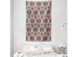 Abakuhaus Arazzo E Copriletto Paisley, Stile Orientale Persiano In Morbido Tessuto Microfibra Lavabile Senza Scolorimento, Stampa Digitale, 140 X 230 Cm, Rosa Secca Malva
