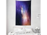 Abakuhaus Tappeto Da Parete E Copriletto, Stelle In Supernova Sky In Morbido Tessuto Microfibra Lavabile Senza Scolorimento Stampa Digitale, 140 X 230 Cm, Blu Scuro Viola