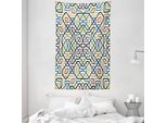 Abakuhaus Arazzo Etnico E Copriletto, Motivo Marrakech In Morbido Tessuto Microfibra Lavabile Senza Scolorimento Stampa Digitale, 140 X 230 Cm, Multicolore