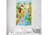 Abakuhaus Kids Arazzo E Copriletto, Grand Game In Morbido Tessuto Microfibra Lavabile Senza Scolorimento Stampa Digitale, 140 X 230 Cm, Multicolore