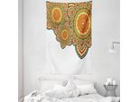 Abakuhaus Arazzo Etnico E Copriletto, Paisley Eastern Oriental In Morbido Tessuto Microfibra Lavabile Senza Scolorimento, Stampa Digitale, 140 X 230 Cm, Multicolore