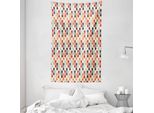 Abakuhaus Arazzo Colorato E Copriletto, Forma Astratta Verticale In Morbido Tessuto In Microfibra Lavabile Senza Scolorimento, Stampa Digitale, 140 X 230 Cm, Multicolore