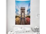 Abakuhaus Paris Arazzo E Copriletto, Famose Champs ElyséEs In Morbido Tessuto Microfibra Lavabile Senza Scolorimento Stampa Digitale, 140 X 230 Cm, Multicolore