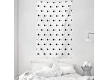 Abakuhaus Arazzo E Copriletto Wal, Fins Maritime In Morbido Tessuto Microfibra Lavabile Senza Scolorimento Stampa Digitale, 140 X 230 Cm, Verde Scuro Bianco