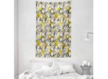 Abakuhaus Arazzo Geometrico E Copriletto, Cerchi Fugaci In Morbido Tessuto Microfibra Lavabile Senza Scolorimento, Stampa Digitale, 140 X 230 Cm, Beige Bianco