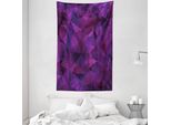 Abakuhaus Arazzo Geometrico E Copriletto, Forma Triangolare Viola In Morbido Tessuto Microfibra Lavabile Senza Scolorimento, Stampa Digitale, 140 X 230 Cm, Melanzana Bordeaux