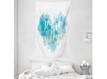 Abakuhaus Arazzo E Copriletto Blu, Sein Ein Junge Grunge In Morbido Tessuto Microfibra Lavabile Senza Scolorimento Stampa Digitale, 140 X 230 Cm, Turchese E Blu