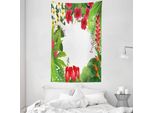 Abakuhaus Tappezzeria E Copriletto, Plumeria Crepe Gingers In Morbido Tessuto Microfibra Lavabile Senza Scolorimento Stampa Digitale, 140 X 230 Cm, Rosa Bianco