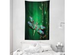Abakuhaus Arazzo E Copriletto Libelle, Vivid Gemstone In Morbido Tessuto Microfibra Lavabile Senza Scolorimento Stampa Digitale, 140 X 230 Cm, Smeraldo Multicolore