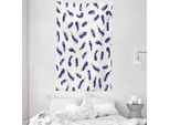 Abakuhaus Arazzo E Copriletto Aubergine, FrischgemüSe-Eco In Morbido Tessuto Microfibra Lavabile Senza Scolorimento Stampa Digitale, 140 X 230 Cm, Bianco Viola