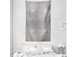 Abakuhaus Arazzo E Copriletto In Damasco, Motivo Paisley Regale In Morbido Tessuto In Microfibra Lavabile Senza Scolorimento Stampa Digitale, 140 X 230 Cm, Grigio