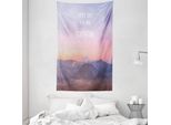 Abakuhaus Arazzo E Copriletto Adventure, Indonesia Scenic Land In Morbido Tessuto Microfibra Lavabile Senza Scolorimento Stampa Digitale, 140 X 230 Cm, Rosa Pallido, Beige, Azzurro Pallido
