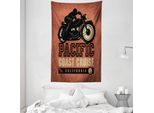 Abakuhaus Arazzo E Copriletto Adventure, Pacific Cruise In Morbido Tessuto Microfibra Lavabile Senza Scolorimento Stampa Digitale, 140 X 230 Cm, Nero Rubino